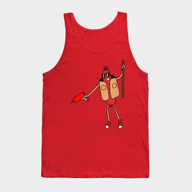 Mr. Sausage Tank Top by Cukatcat